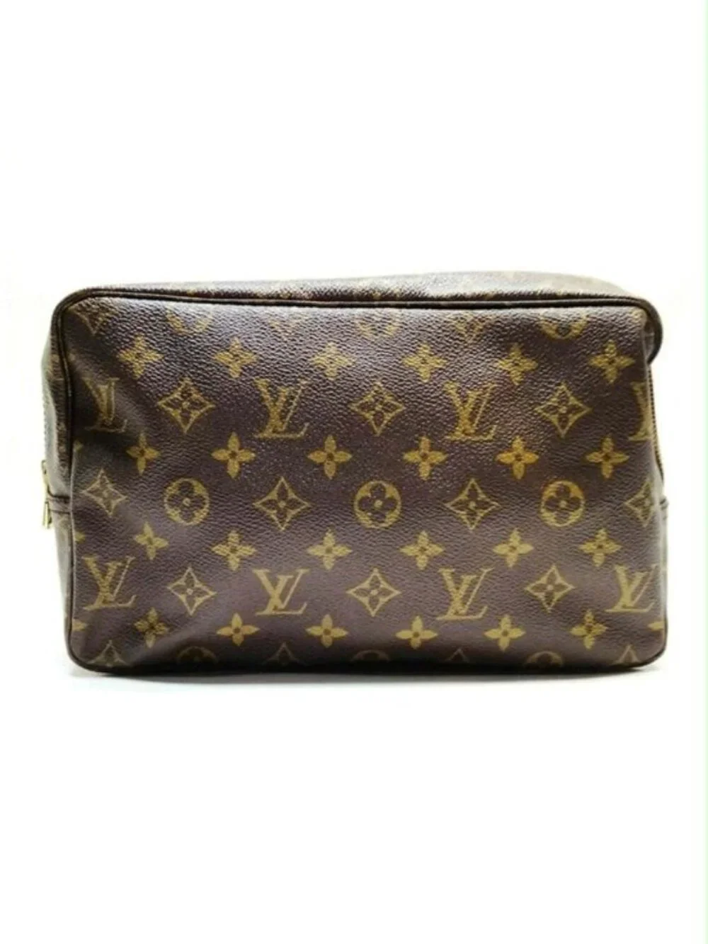 Authentic Louis Vuitton Trousse Toilette 28 Monogram Canvas Cosmetic Pouch Bag